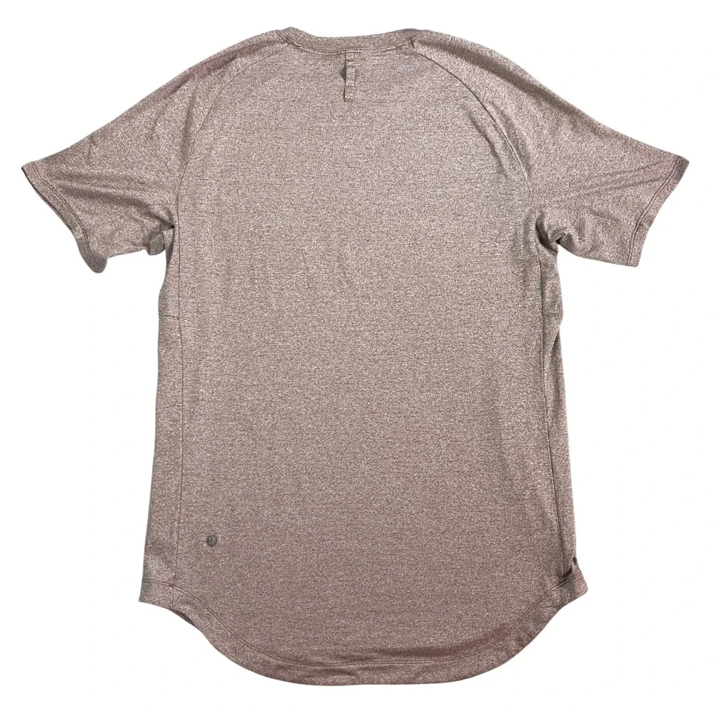 Lululemon Drysense Short Sleeve Training‎ Shirt Mens M Heathered Savannah Rust